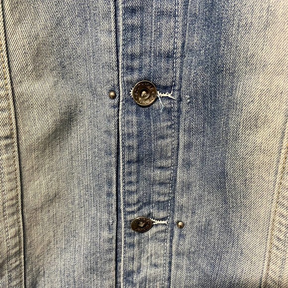 SP Collection South Pole Jacket Denim Distressed Button Up XL Vintage - Picture 4 of 13